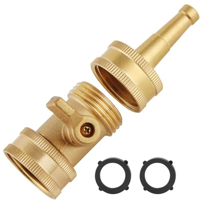 Jet Nozzle Power Washer for Garden Hose - color: Nozzle Jet+Shut Off Valve (1 Set)