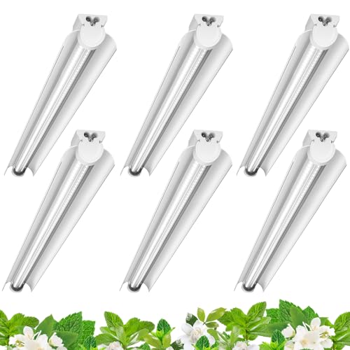 Barrina T8 Grow Lights for Indoor Plants, 3FT 5000K Full Spectrum, 6 Packs - size: 3FT