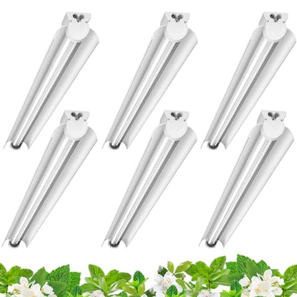 Barrina T8 Grow Lights for Indoor Plants, 3FT 5000K Full Spectrum, 6 Packs - size: 3FT