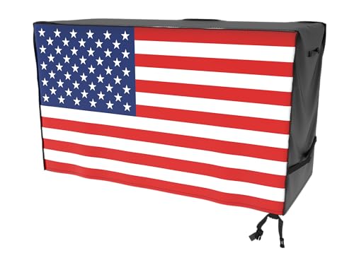ATYARD 55-inch Outdoor Cover for Keter Unity XL Portable Table - UV Resistant, Breathable, All Weather (55" L x 24" W x 32" H) Black,American Flag - color: American Flag, size: 55" L x 24" W x 32" H