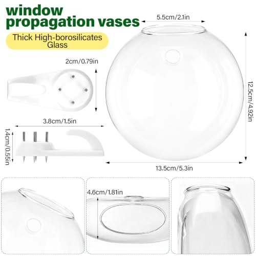 Window Propagation Stations, Wall Hanging Planters for Hydroponics