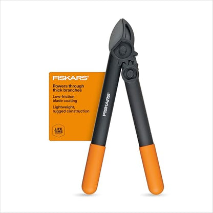 Fiskars 15” PowerGear Garden Anvil Loppers, Tree Trimmer, 1.25" Cuts - style: 15" PowerGear Anvil