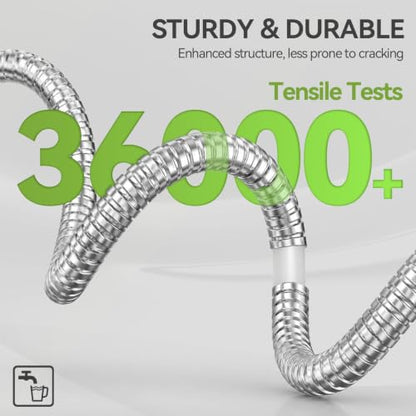SPECILITE Expandable Metal Garden Water Hose 75 FT with Adjustable Nozzle - size: 75FT