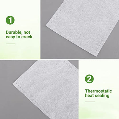 GREANER 400 PCS Plant Nursery Bags, 3.5"x4.7" Biodegradable White Pots for Plants, Fabric Seedling Grow Bags for Indoors and Outdoors Use - size: 3.5"x4.7"/400pcs
