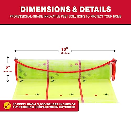 Catchmaster Giant Fly Glue Trap 1pk, 30ft Sticky Fly Paper Roll Outdoor
