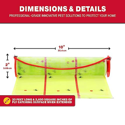 Catchmaster Giant Fly Glue Trap 1pk, 30ft Sticky Fly Paper Roll Outdoor