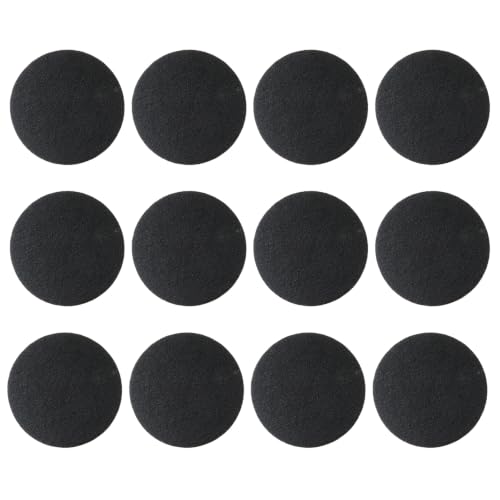 12 Pack 6.7 inches Round Carbon Compost Filters, Odor-Absorbing Activated Charcoal Replacement Filter for Kitchen Compost Bins