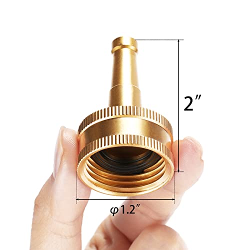 Jet Nozzle Power Washer for Garden Hose - color: Nozzle Jet+Shut Off Valve (1 Set)