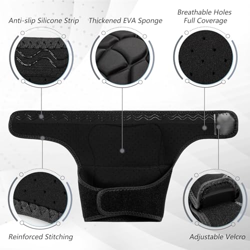 Wanlvhu Women Men Knee Pads for Gardening, House Cleaning, Construction Work, Volleyball, Adjustable Flooring Kneepads Kneeling Cushion with Thick EVA Foam Padding (Black, Large) - color: Black, size: Large
