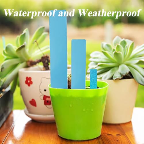 100 Pack Plant Labels- Waterproof Garden Markers, Durable Plant Tags for Seedlings,Vegetables，Indoor & Outdoor Gardening(Blue) - color: Blue