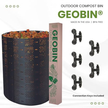 Geobin Compost Bin - 246 Gallon, Expandable, Easy Assembly, Made in The USA (Tan) - color: Tan