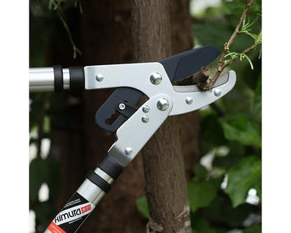 Kimura® Pro Heavy Duty Garden Loppers - 25-37", Premium Anvil Lopper with Advanced Ratchet Mechanism, Lightweight Telescopic Handles, Japanese SK5 Steel Blades, Extendable Garden Loppers - size: 25"-37" Ratchet