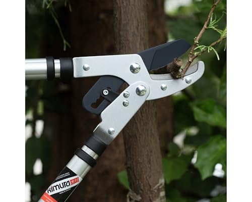 Kimura® Pro Heavy Duty Garden Loppers - 25-37", Premium Anvil Lopper with Advanced Ratchet Mechanism, Lightweight Telescopic Handles, Japanese SK5 Steel Blades, Extendable Garden Loppers - size: 25"-37" Ratchet