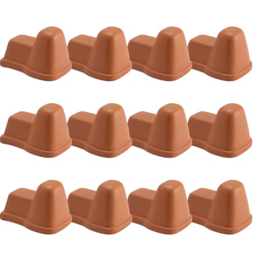 LemonRoad 12 Set Terra Cotta Cement Pot Feet for Outdoor Planters, Funny - style: Funny