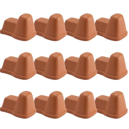 LemonRoad 12 Set Terra Cotta Cement Pot Feet for Outdoor Planters, Funny - style: Funny