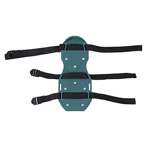 Lawn Aerator Sandals, Soil Loosening Aerator Spiked Shoes, Gardening Tool with 26 Iron Spikes, Adjustable Straps for Grass Lawn Garden Patio, Durable PP Plastic Material (3 Straps)
