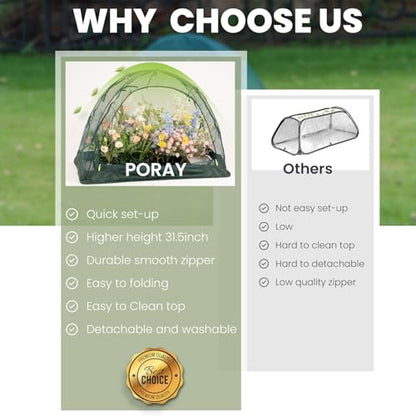 Pop up Gardening Net Cover,44x21.6x31.5 inches Pack of 2,Pest Guard Cover for Vegetables Fruits Durable Plant Gardening Net, Pop-Up Chicken Pen for Small Animals Outdoor Run and Pet Enclosure - size: 44x21.6x31.5 inches