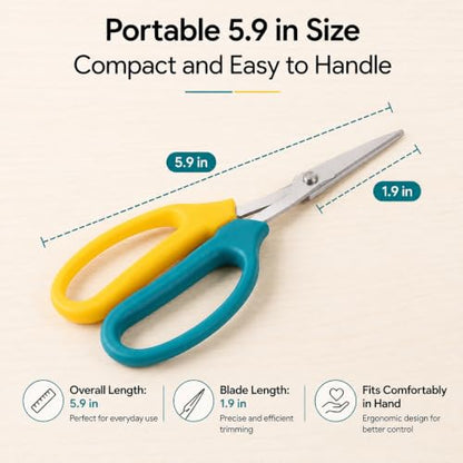 1pc Garden Trimming Scissors for Fruits and Grapes, Bent Blade