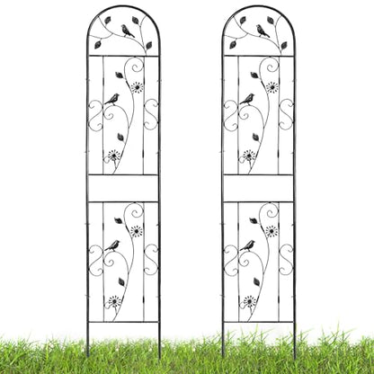 aboxoo 2-Pack Bird Metal Garden Trellis for Climbing Plants - color: Bird, size: 2pcs