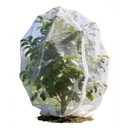 Garden Netting, 1 pcs, 3.28 X 4.9 FT, Featuring Drawstring and Zipper Design, is a Plant Cover and Fruit Tree net Designed to Protect Plants, Fruits, and Flowers from Insects and Birds. - size: 3.28 X 4.9 FT (1 PCS)