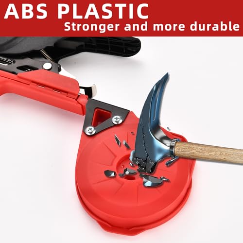 Plant Tying Machine, Lightweight Plant Tying Tape Tool to Tie Up Vine Quickly, Plant Tie Tapener Gun with Tapes and Staples, Red - style: Red