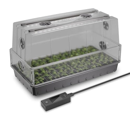 AC Infinity Heavy-Duty Large Humidity Dome w/ Full Spectrum LED Grow Lights - size: Large Light Kit