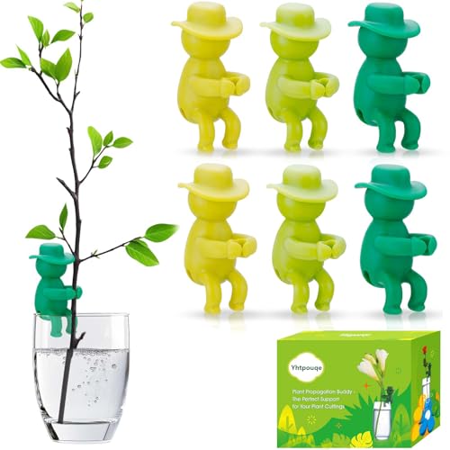 Yhtpouqe 6 Pcs Plant Propagation Buddy, Propagated Plant Holders for Sprouts, Stems & Shoots and cuttings, Sturdy Support for Indoor Plants & Propagation Station Use, Ideal Gifts for Plants Lovers - size: 6 Pcs