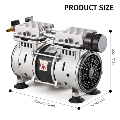 Pond & Lake Aeration System,Pond Aerator Pump,550W Power 5.2CFM for Up to 3 Acre with Timer,3/4 HP Compressor (NO Diffusers, 1)