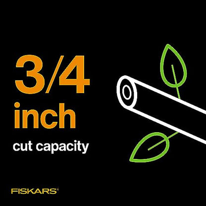 Fiskars PowerGear2 Bypass Pruning Shears, 3/4" Cut Capacity Garden Clippers - size: PowerGear2