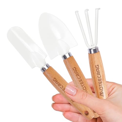 Kids Gardening Tools Set, Inspire a Love for Nature Garden Tool Kit - color: Beech wood handle