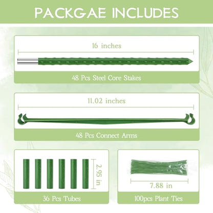 Legigo 4 Pack Tomato Cage for Garden, Up to 63Inch Sturdy Tomato Trellis - color: Green 4 Pack, size: 63 Inches