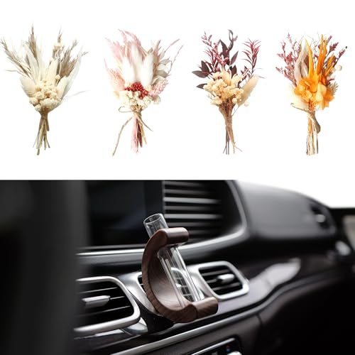 Air Vent Clip Bud Vase, Mini Plant Propagation Station, Boho Car Decor Accessories, Gifts for Women (Set B) - size: Set B