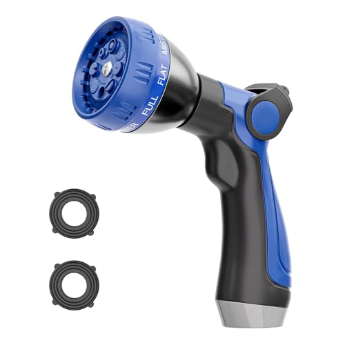 SPECILITE 8 Patterns Garden Hose Nozzle Sprayer with Thumb Control On/Off