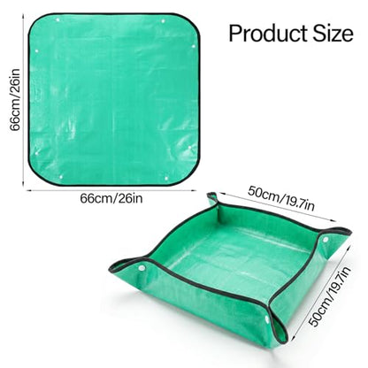 2 Pack Green Repotting Mat for Indoor, Potting Mat Plants Transplanting