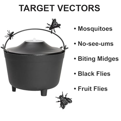 STUCK Pro AGO Mosquito Trap + Decorative Bucket, Naturally Attract & Capture Container-Breeding Mosquitoes, Pet & Kid Safe, Just Add Water & Attractant & Place on the Included Vessel - style: Trap + Deco Bucket