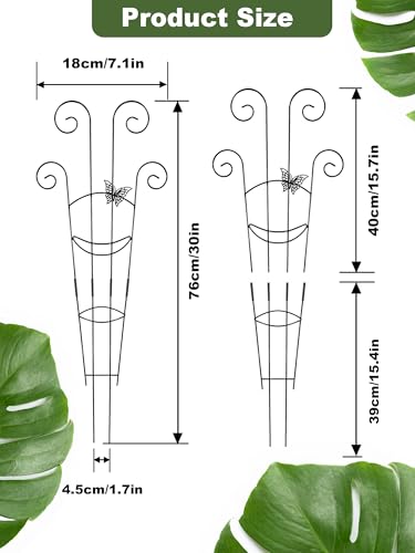 Metal Monstera Trellis, Expandable Garden Treleaf Trellis, Black - color: Gold-NEW