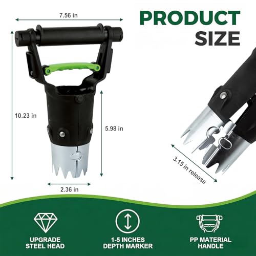Garden Bulb Planter Tool 1-5 Inch Depth
