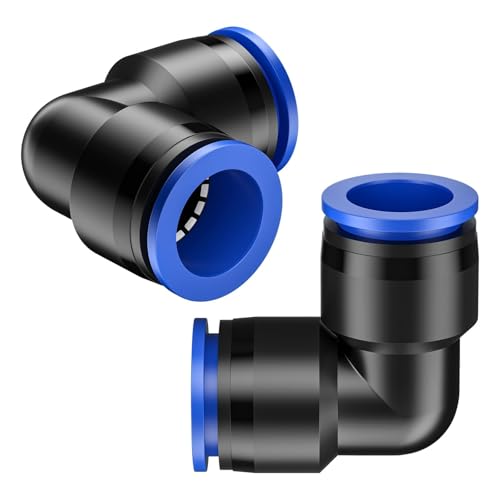 Pawfly 15 Pcs Quick Connect 1/2" Drip Irrigation Elbow Fittings for 1/2 Inch Irrigation Tubing (1/2" ID x 0.62-0.63" OD), Push-to-Fit 2-Way Elbows, 90 Degree Elbow Connectors, Drip Irrigation Parts - size: 15 Pcs Quick Connect 90 Degree Elbow Connectors
