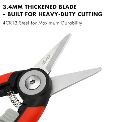 LIVINGO Garden Pruning Shears Floral Scissors with Straight Blade