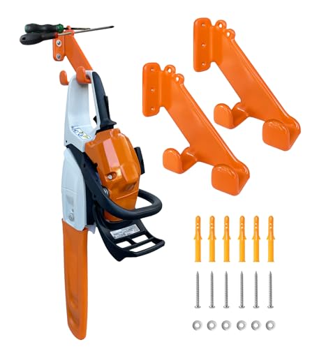 Chainsaw Hanger, 2 Pack Chainsaw Holder Wall Mount, Chain Saw Storage Rack - color: 2 Pack