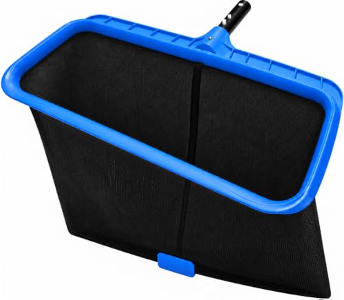 Durable Pool Skimmer Leaf Net - Fine Mesh Deep Nylon Bag (No Pole) - color: BLUE NET