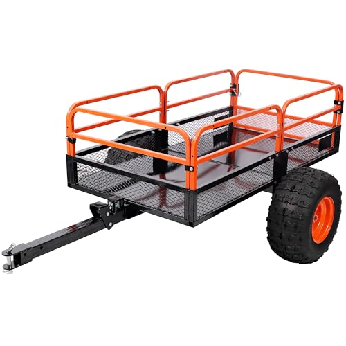 1500LB Towing Dump Cart–ATV/UTV/Tractor,Dump Bed