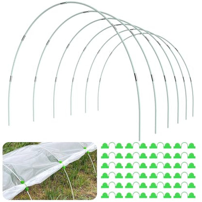 Greenhouse Hoops for Raised Beds, 36Pcs Fiberglass Garden Hoops Grow Tunnel - size: 36 Pcs