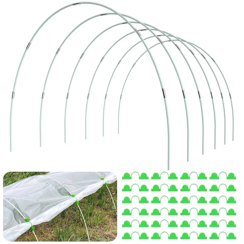 Greenhouse Hoops for Raised Beds, 36Pcs Fiberglass Garden Hoops Grow Tunnel - size: 36 Pcs