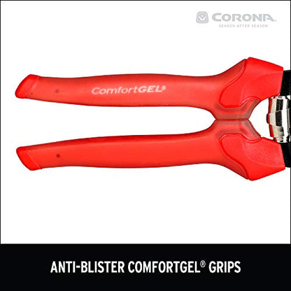 Corona AP 3334 Non-stick Steel ComfortGEL Anvil Hand Pruner - 3/4 inch Cut Capacity Stem and Branch Garden Shears, Red