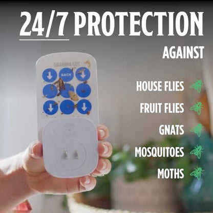Grandpa Gus’s Indoor Fly Trap Plug-In 2 Pack - UV Light Insect Catcher for Flies, Gnats, Fruit Flies, Mosquitoes, Moths - No Insecticides, Sticky Glue Trap for Kitchen, Garage, w/ 4 Refill Glue Boards