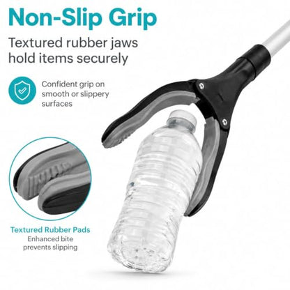 Vive Reacher Grabber Tool - 32" Extra Long Pickup Aid (2 Pack) - Trash - size: 32 Inch (Pack of 2)