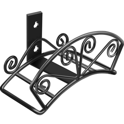 TomCare Garden Hose Holder, Heavy Duty 150 ft Capacity Hose Hanger - color: Black, size: M（13.2“ x 5.7” x 7"）