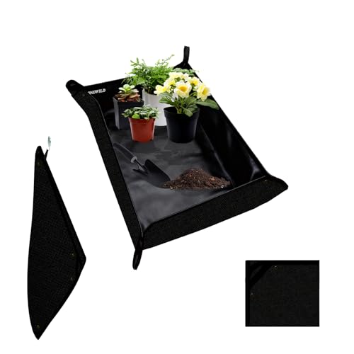 Repotting Mat for Indoor Plants 39.5"x31.5", Unique Gifts for Plant Lovers - color: Black, size: 39.5" x 31.5" x 0.1"