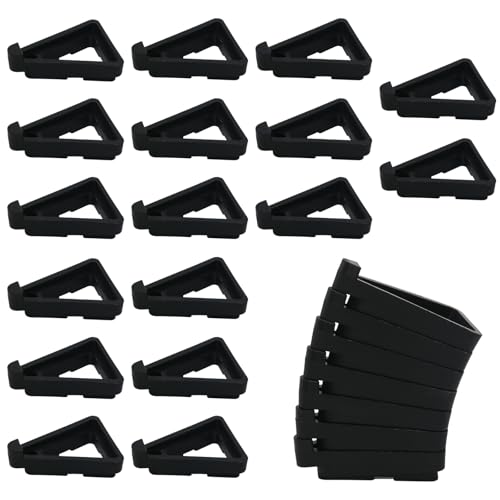 24pcs Black Invisible Flower Pot Feet,Breathable Plant Pot Risers Compressive Outdoor Planters,Triangular Lifters Supports for Indoor/Outdoor Use(Large)